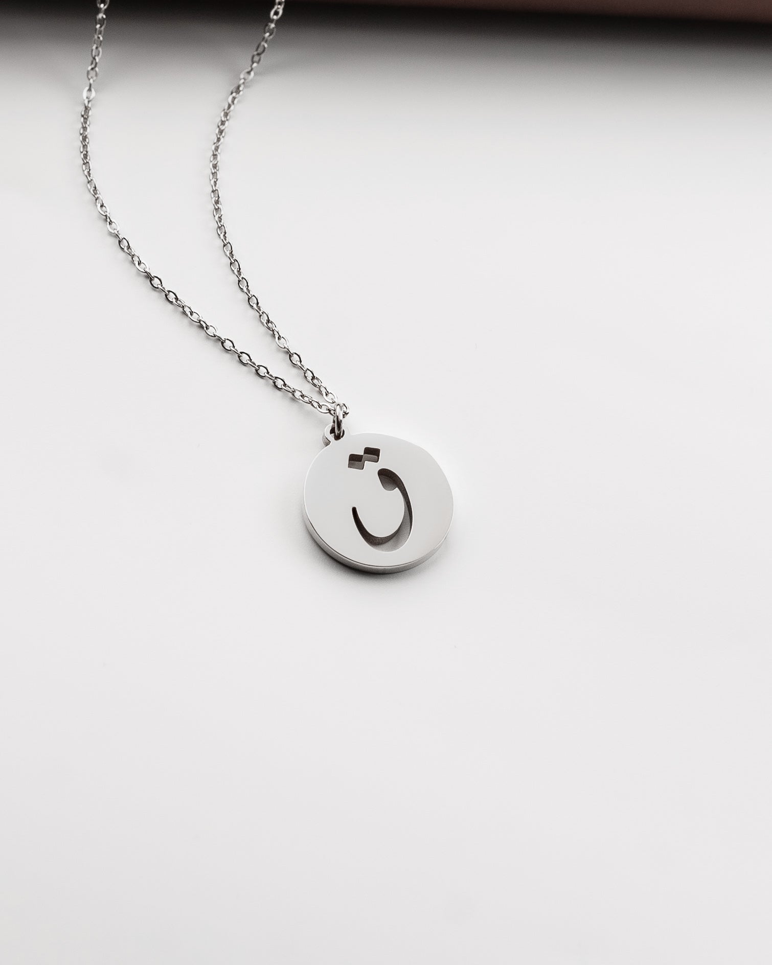 Initial Necklace (Silver) ق