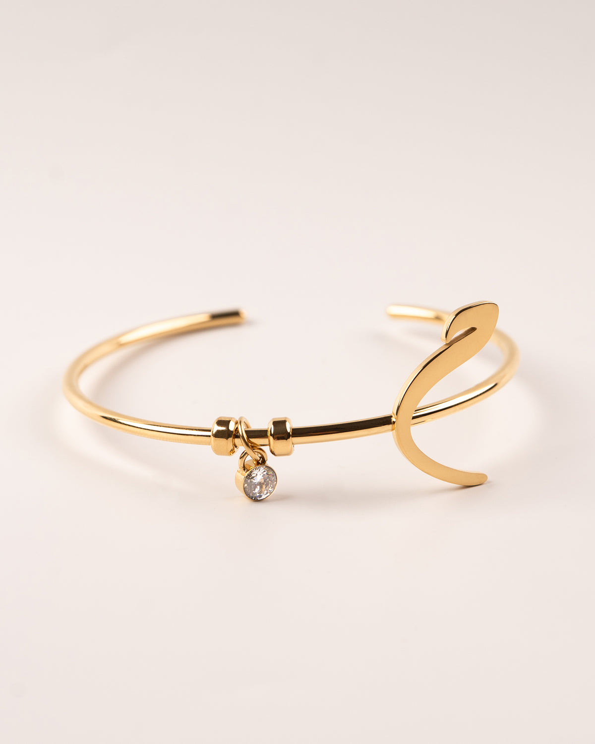 Calligraphed Initial Bracelet ح