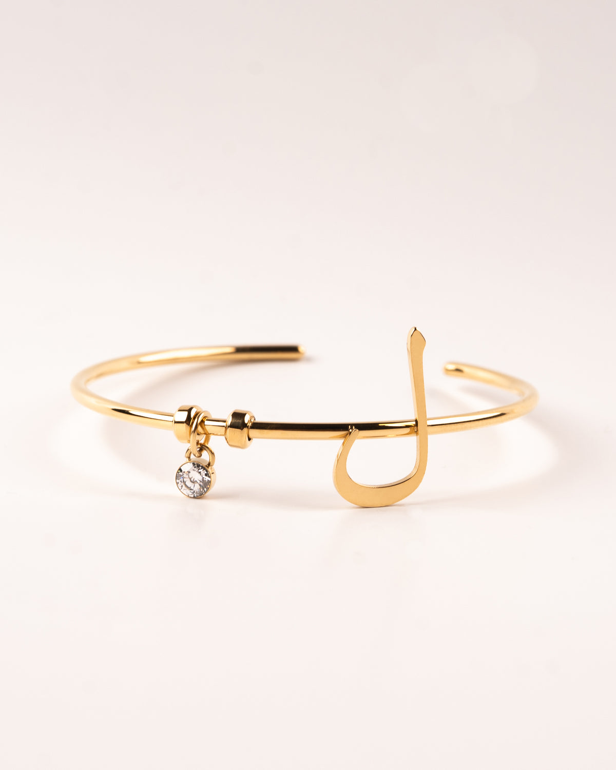Calligraphed Initial Bracelet ل