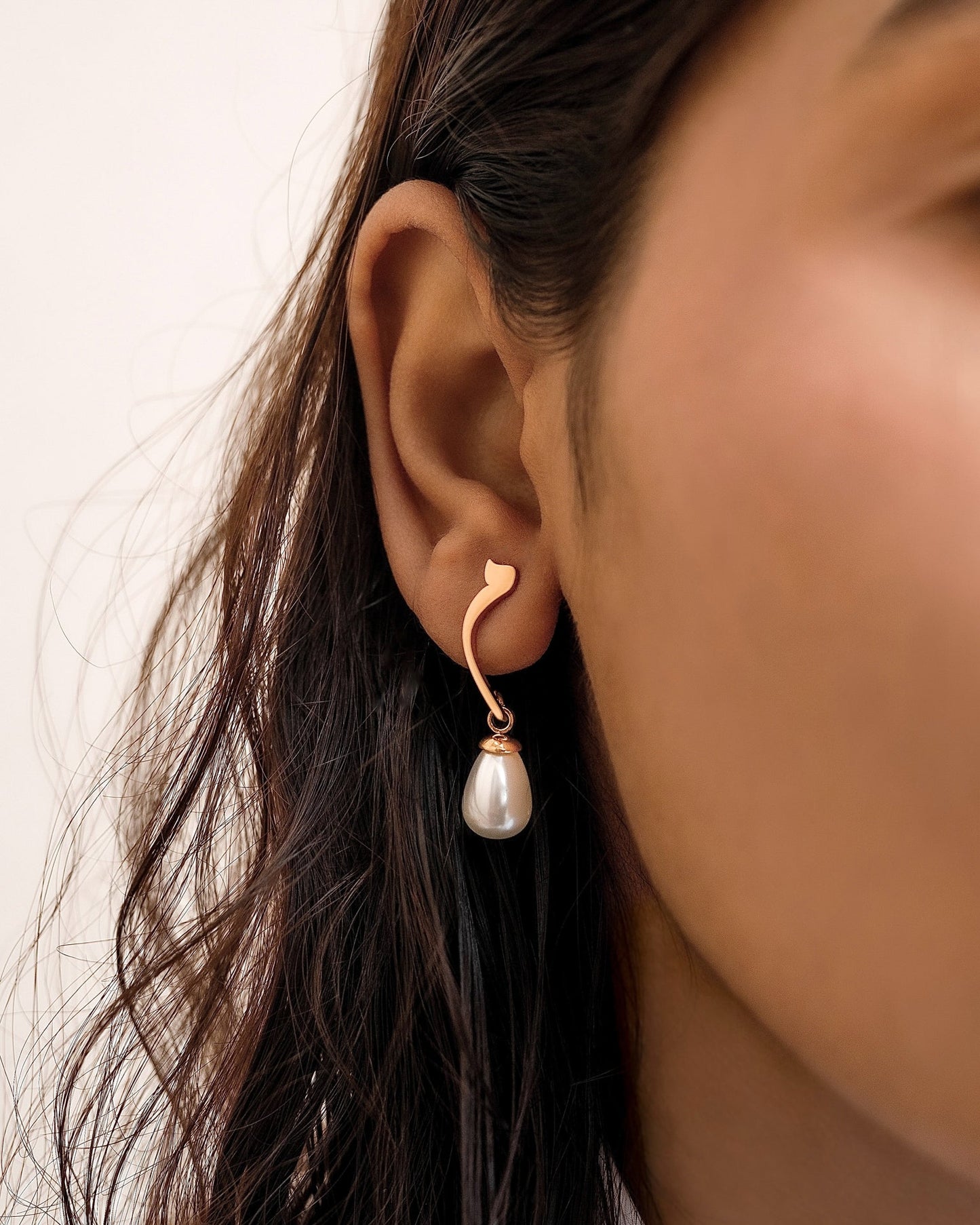 Calligraphed Letter Earrings ب