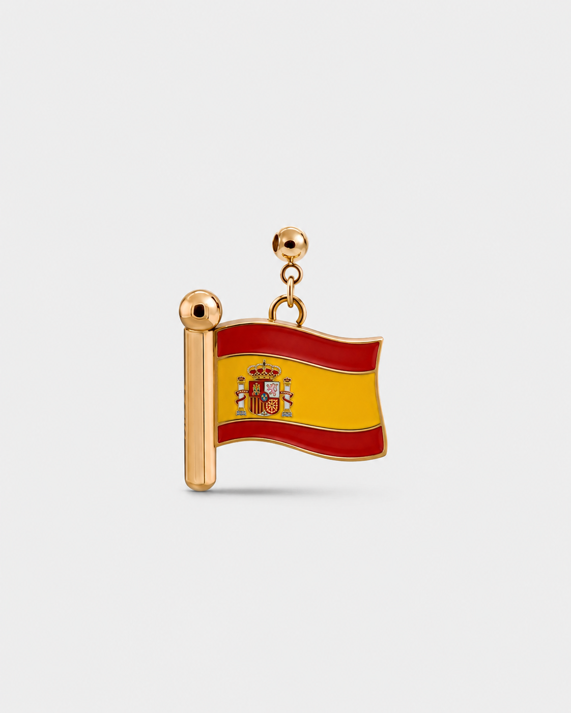 Charm flag Spain (Golden)