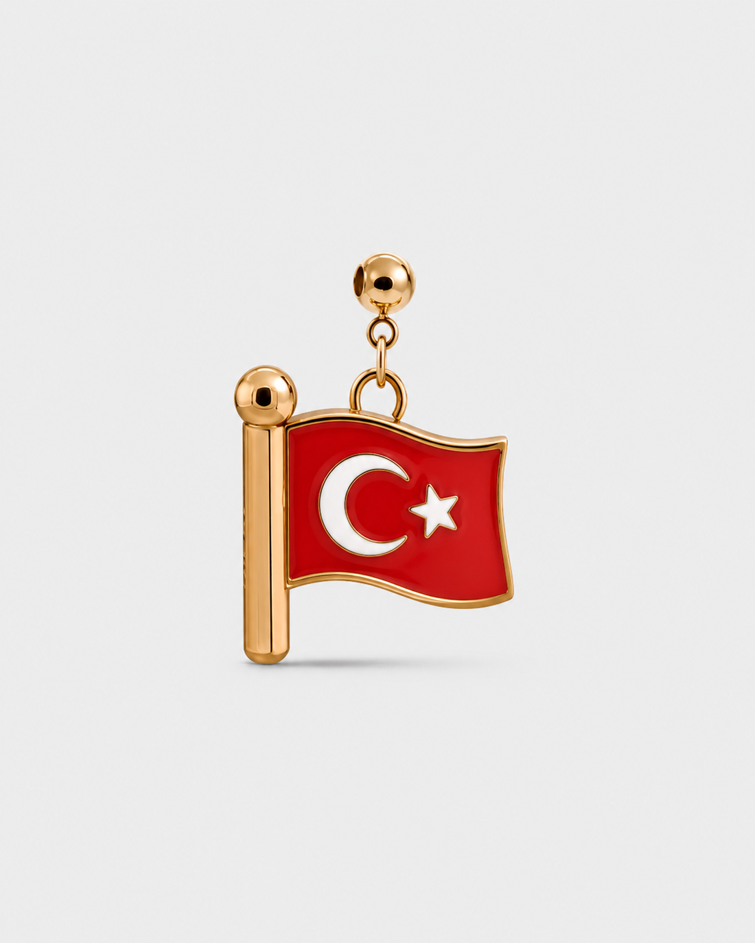 TURKEY FLAG CHARM