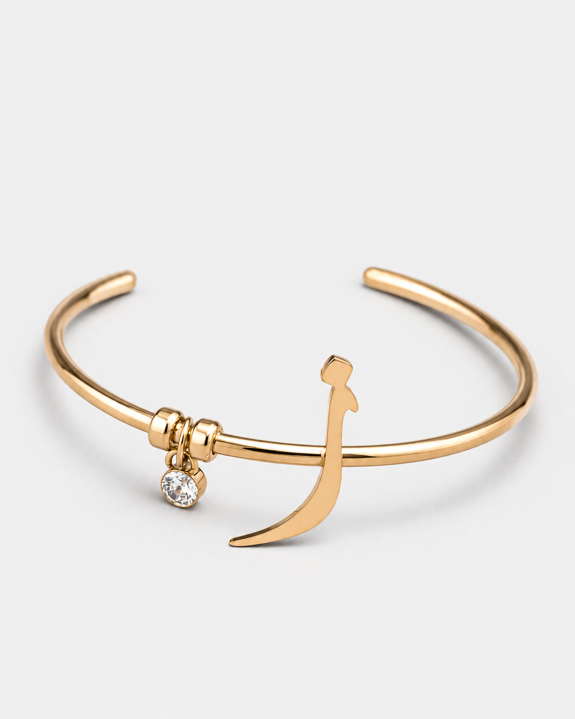 Calligraphed Initial Bracelet ز