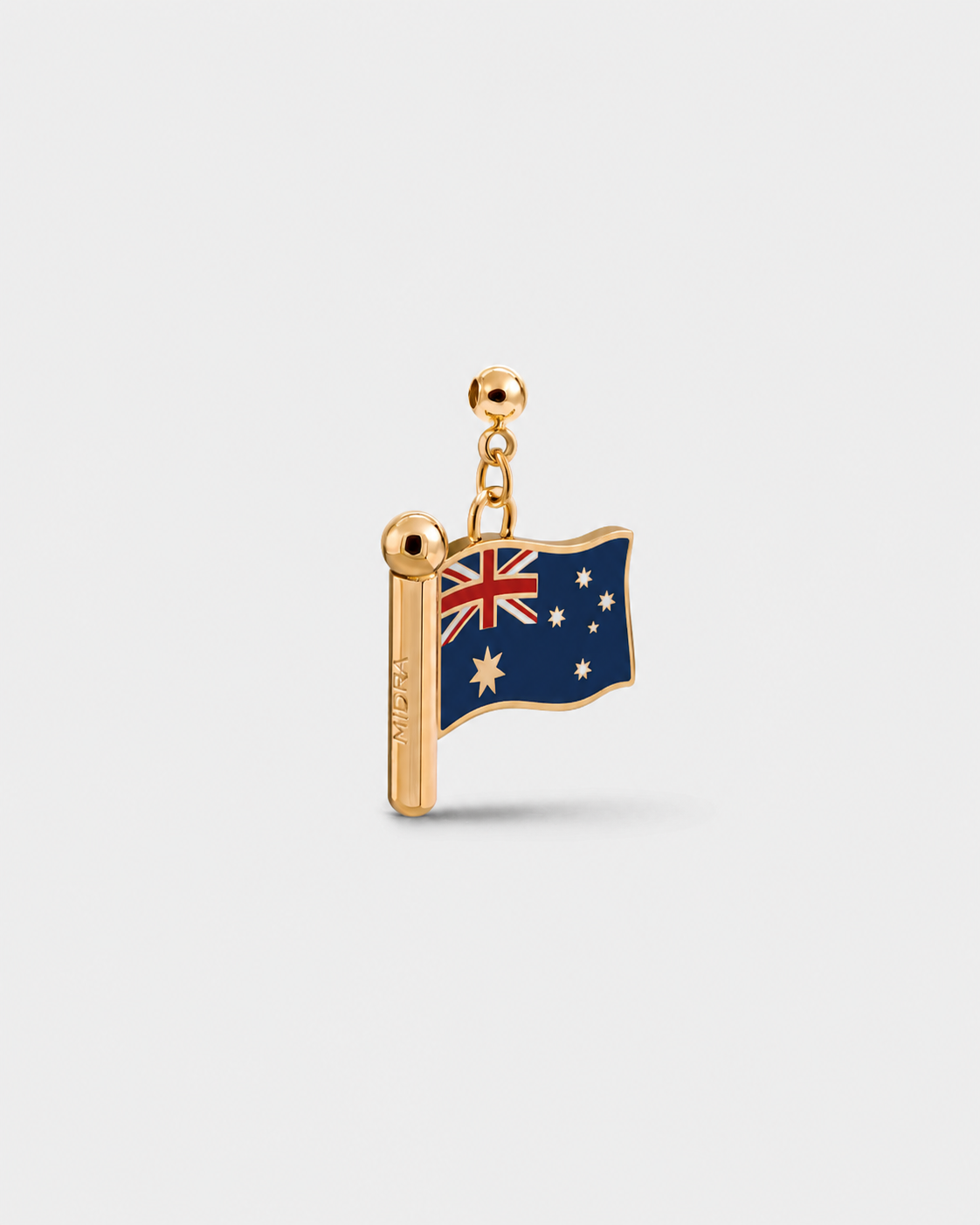 Charm flag Australia (Golden)
