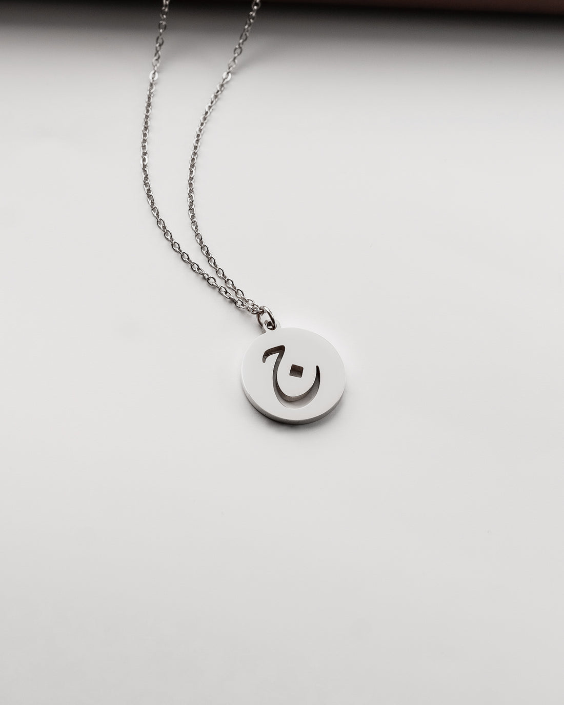 Initial Necklace (Silver) ج