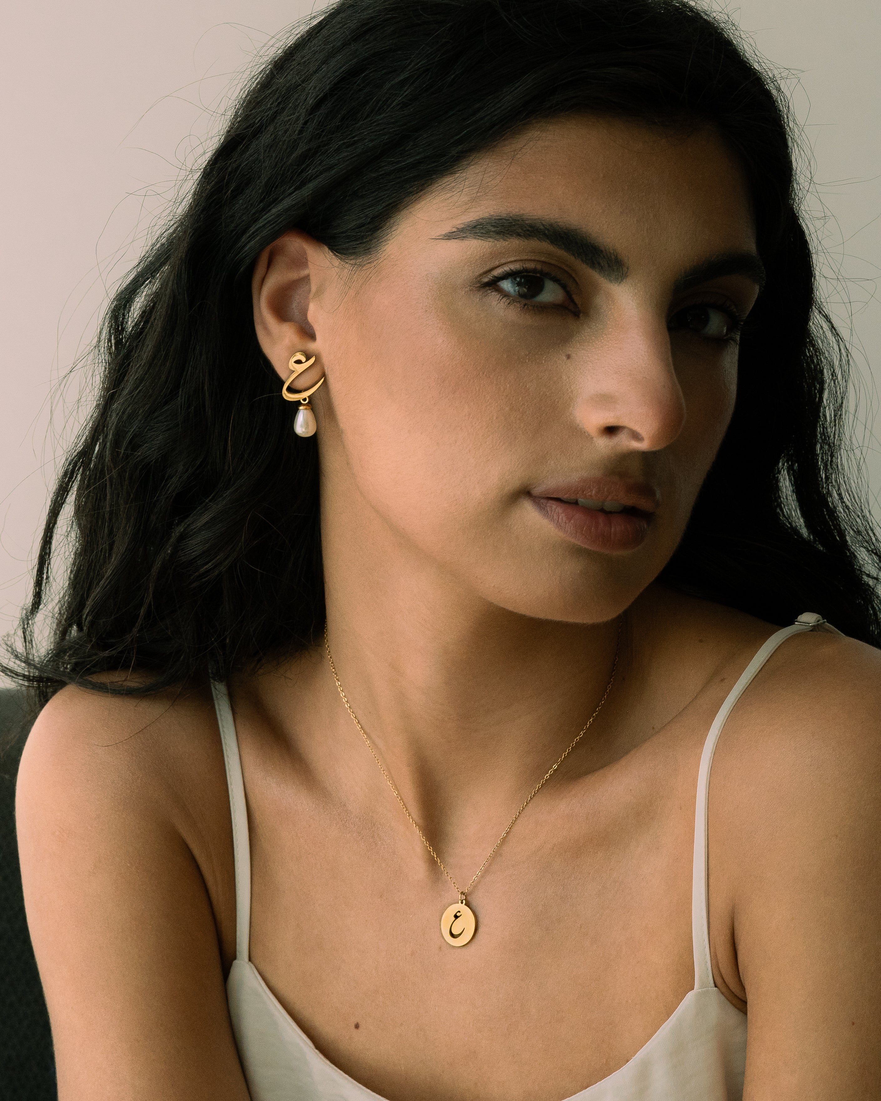 Initial Necklace ز