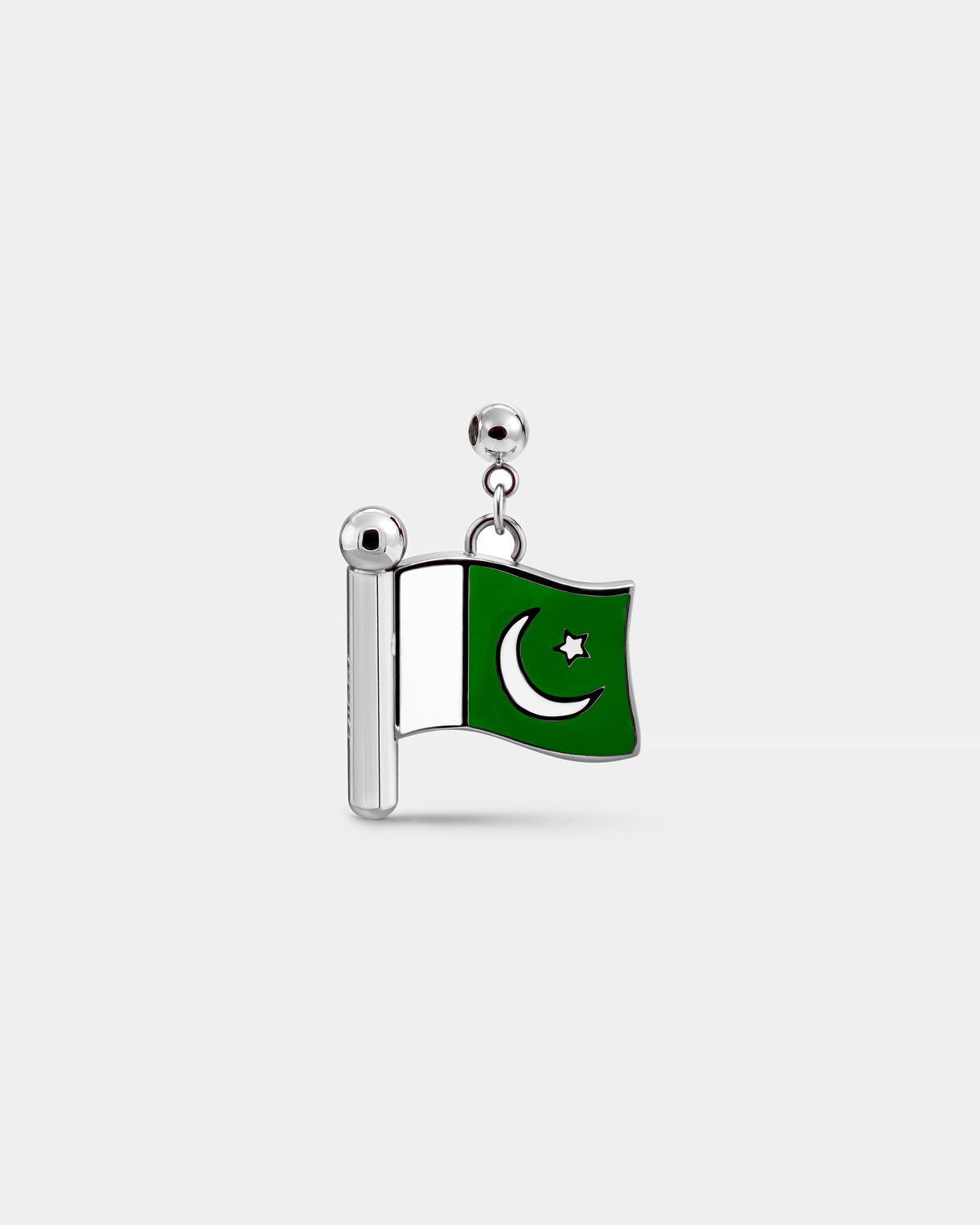 PAKISTAN FLAG CHARM (SILVER)