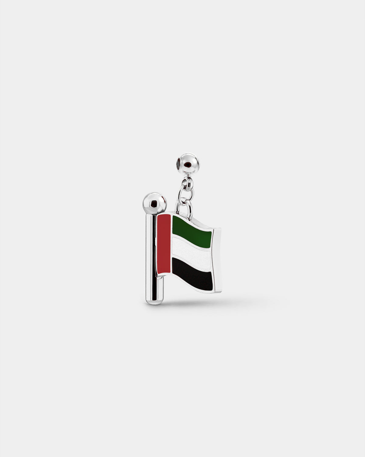 Charm flag UAE (Silver)