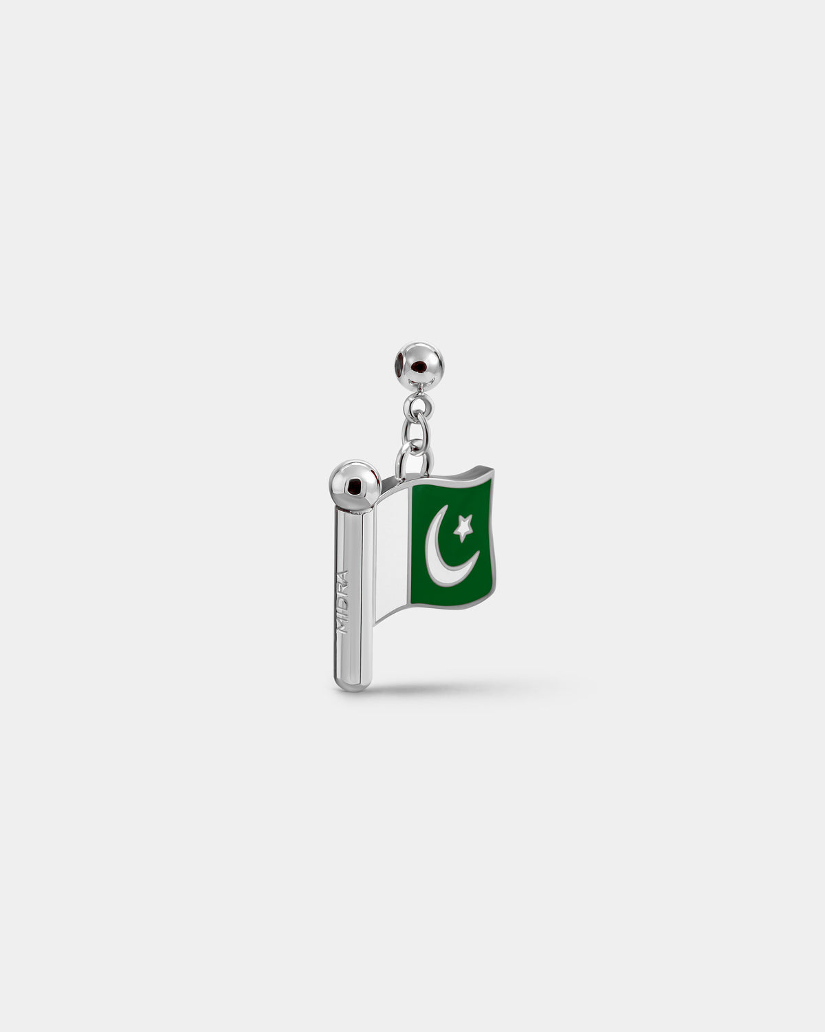PAKISTAN FLAG CHARM (SILVER)