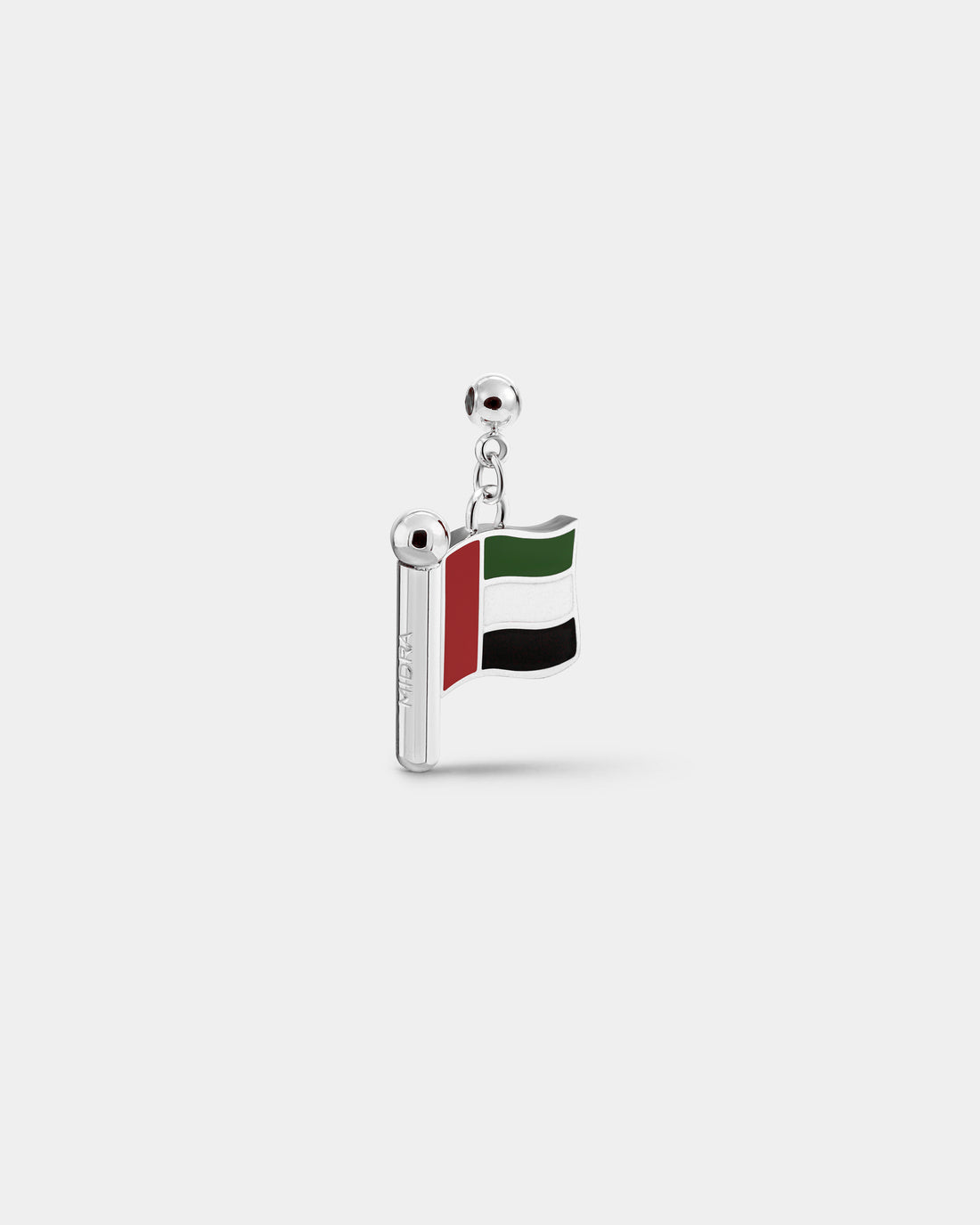 Charm flag UAE (Silver)