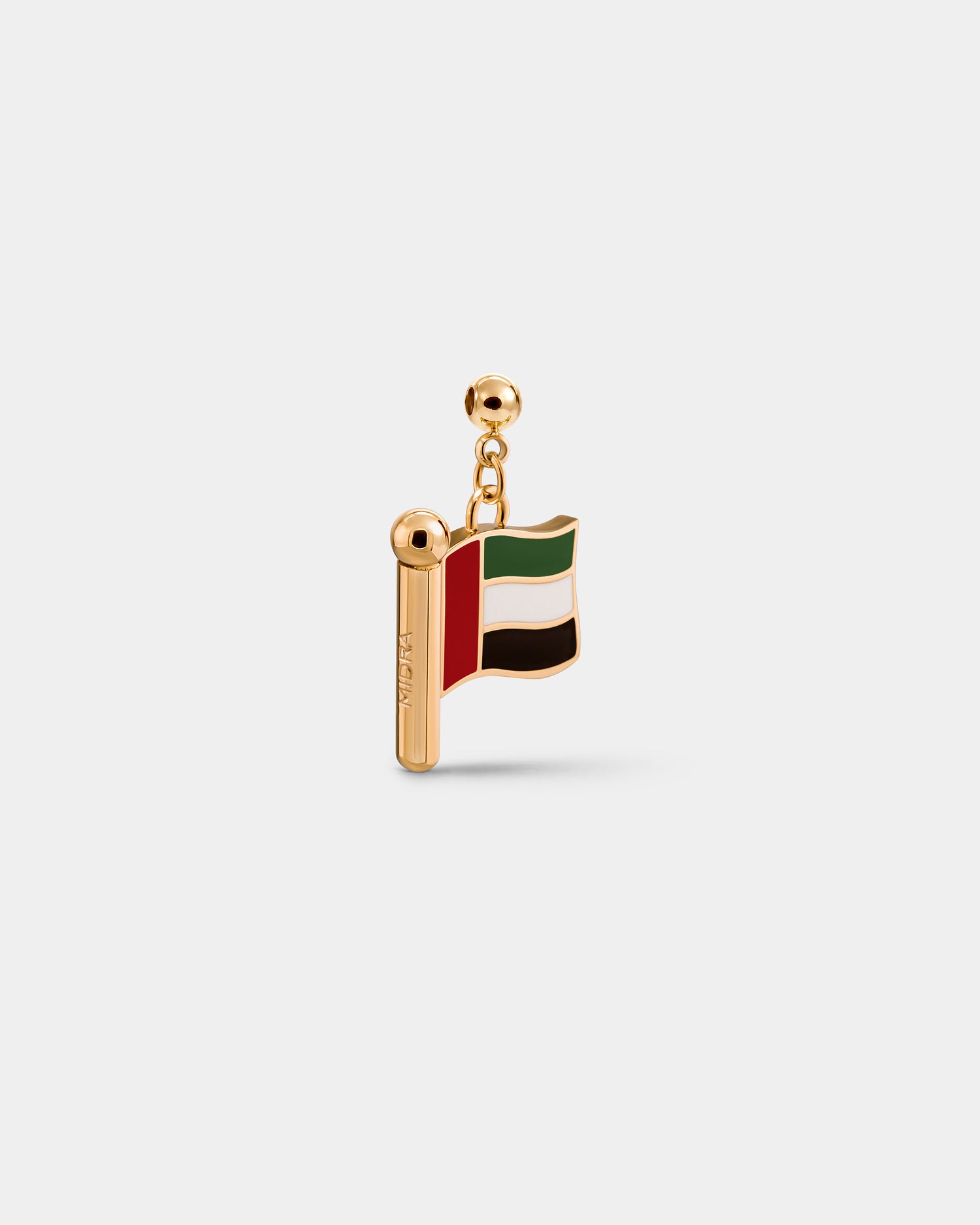Charm Flag UAE (Golden)