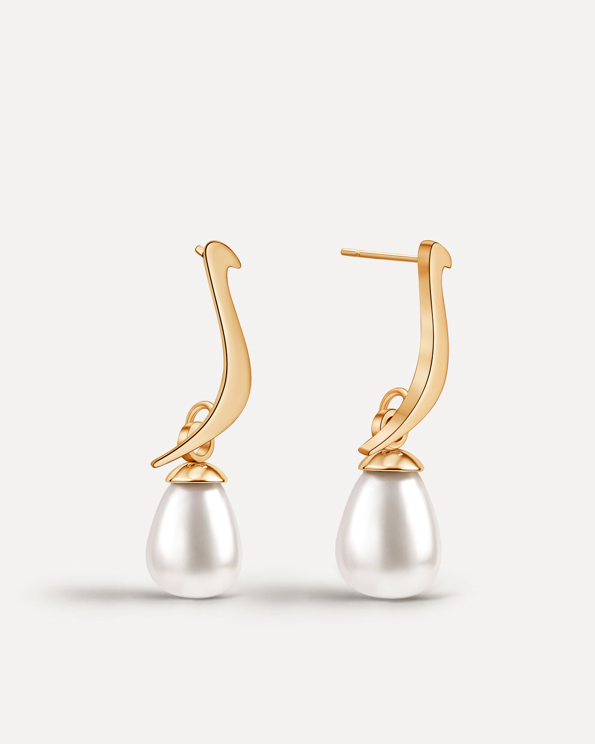 Initial Earrings - Golden Bundle